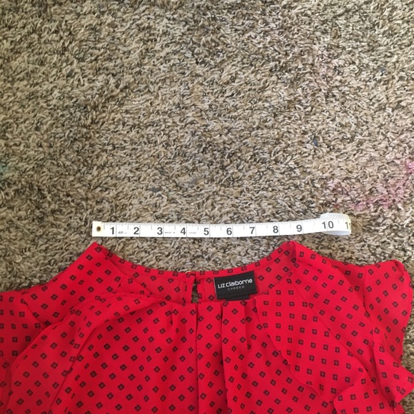 Liz Claiborne blouse with belt - Picture 7 of 10